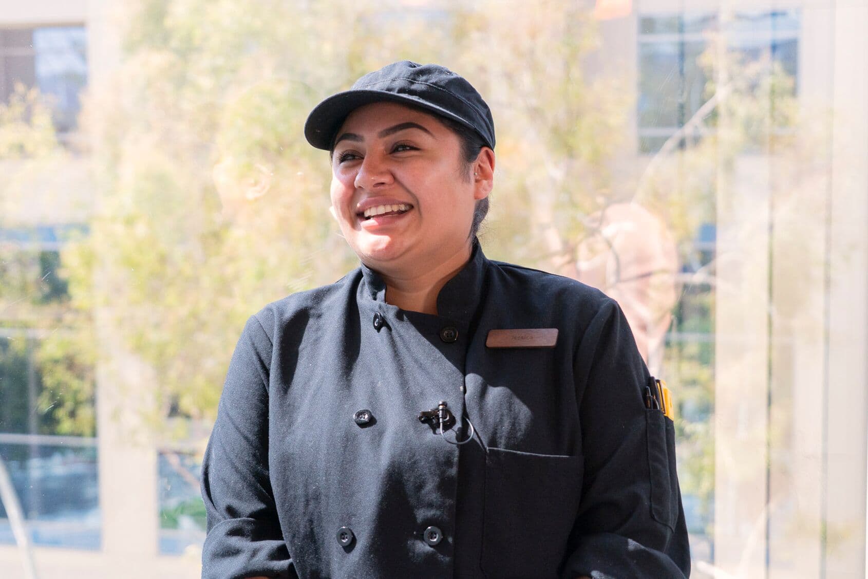 A happy culinarian thrives in an inclusive professional kitchen. Her mentorship, joy and hospitality inspires other women.